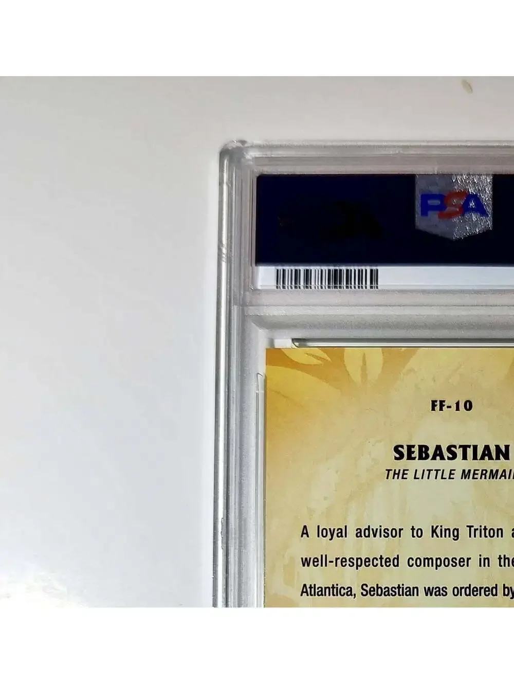 Sebastian 2025 Topps Disney #FF-10 Furry Friends Card The Little Mermaid PSA 8